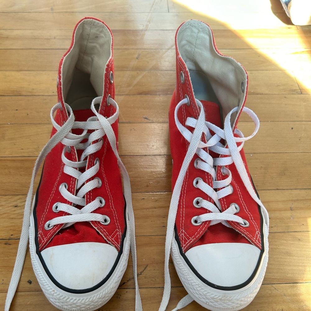 Converse Bold Red Canvas Sneakers